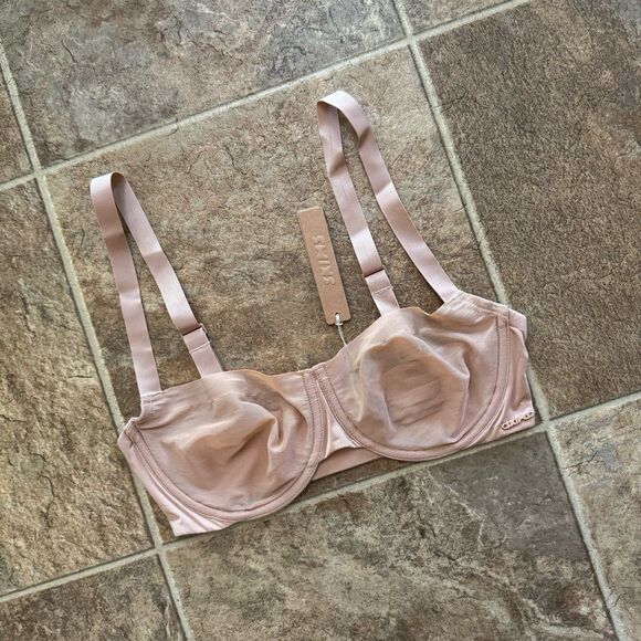 Skims No Show Unlined Demi Bra Clay Size 32C - Picture 2 of 9